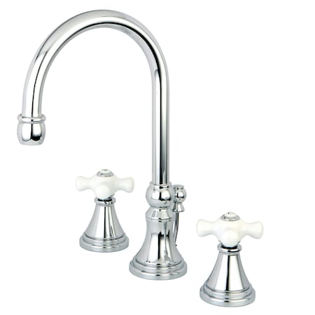 Kingston Brass 8" Widespread Bathroom Faucet, Chrome KS2981PX